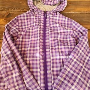 L.L. Bean Kids Purple Gingham Jacket